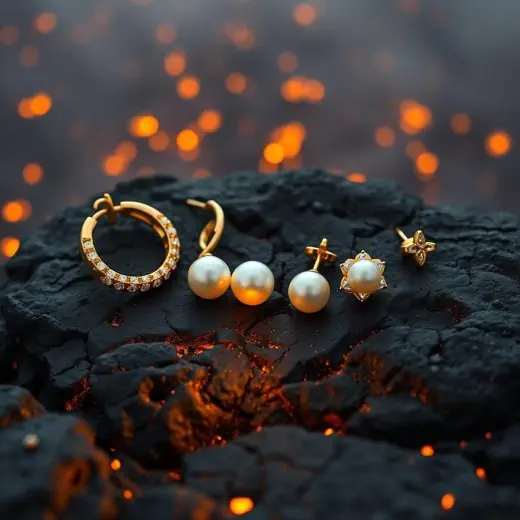 „Wasserfester Silberschmuck für Damen mit modernen, trendigen Ohrringen“